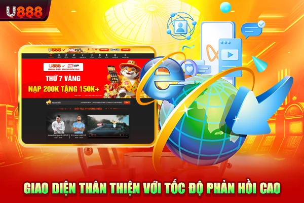Giao diện thân thiện với tốc độ phản hồi cao