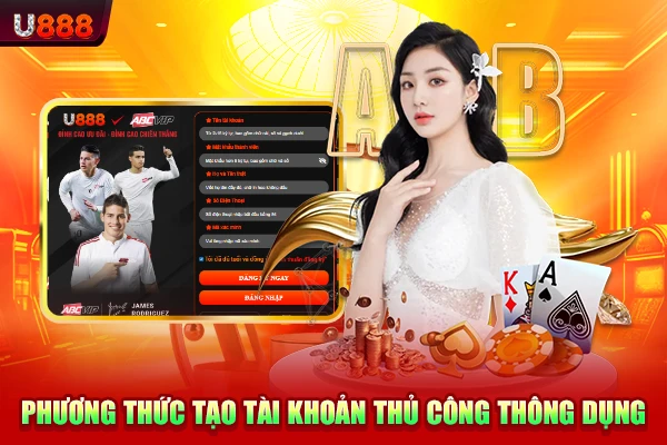 Phương thức tạo tài khoản thủ công thông dụng