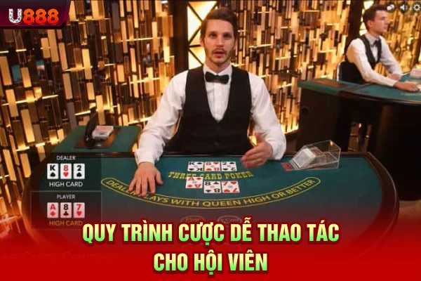 Quy trình cược dễ thao tác cho hội viên
